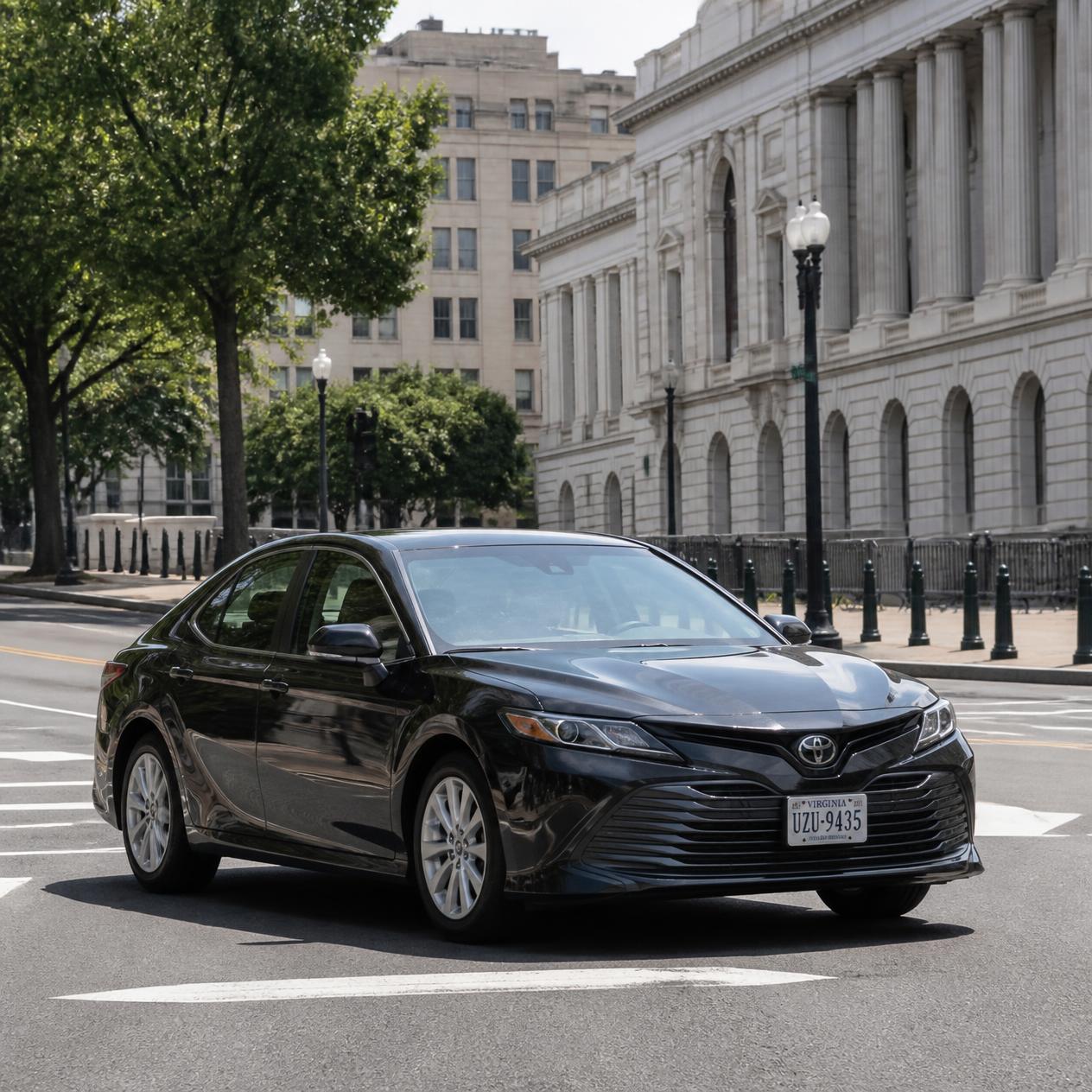 Black sedan car service in Washington DC, an alternative for DC to Virginia travel during the Amtrak outage