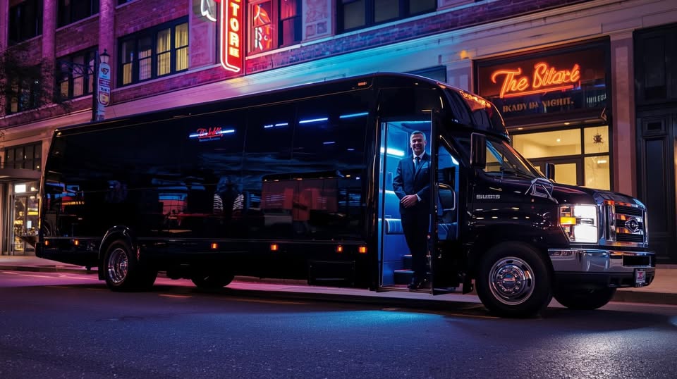 Private car service staged for pickup after a Capital One Arena concert
