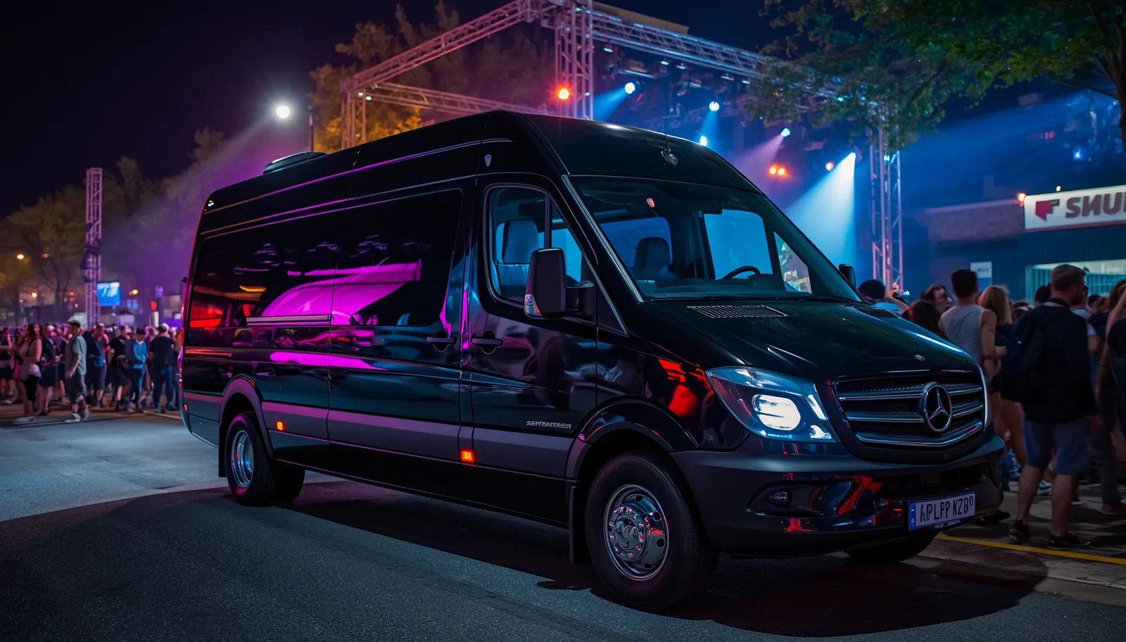 Group transportation to John Summit Halloween show at Capital One Arena with Bayside Limousines