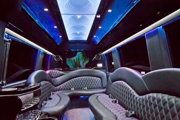 Party bus interior