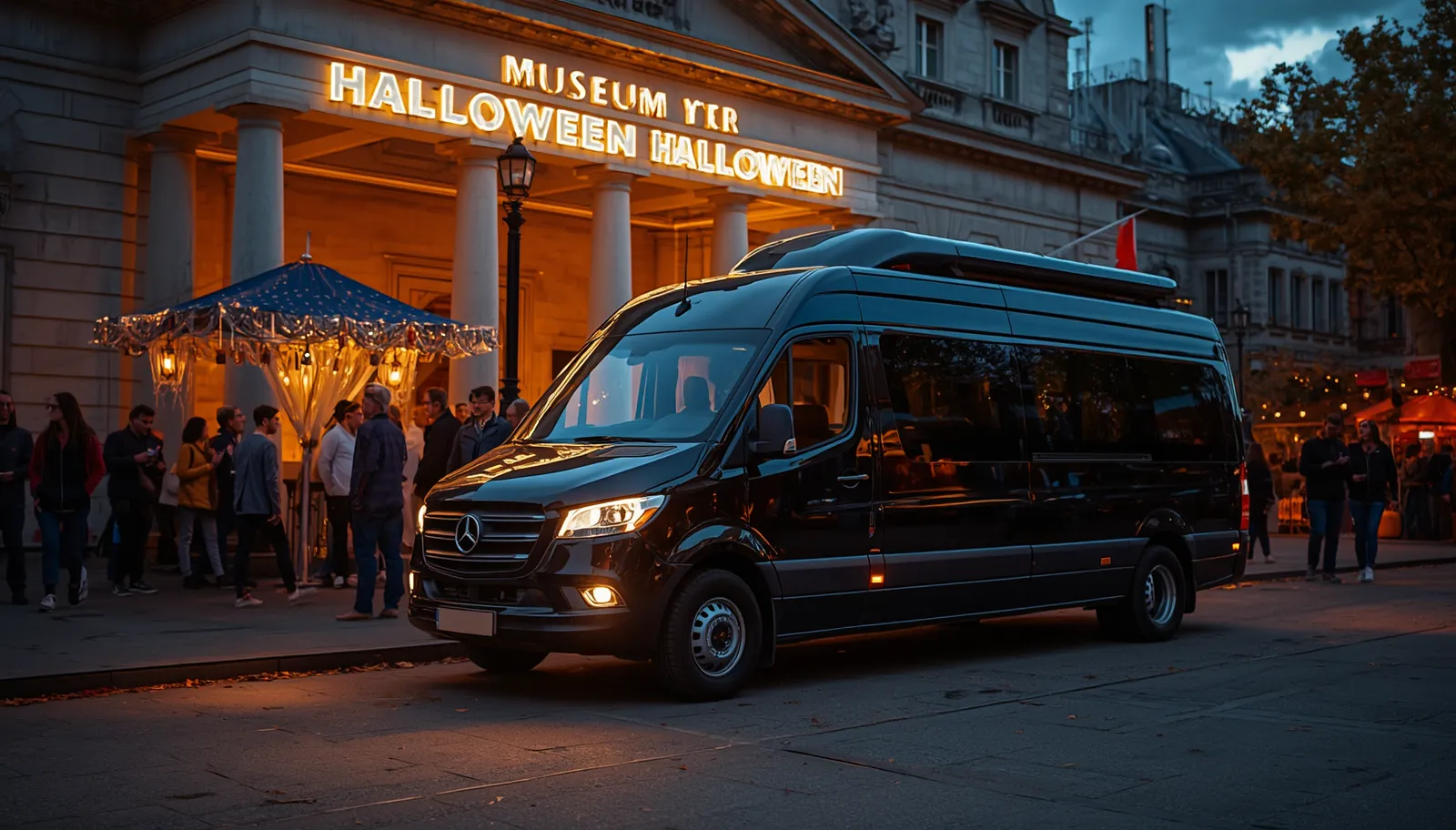 Families with children in Halloween costumes at the National Postal Museum in Washington DC for Stamp and Scream 2026