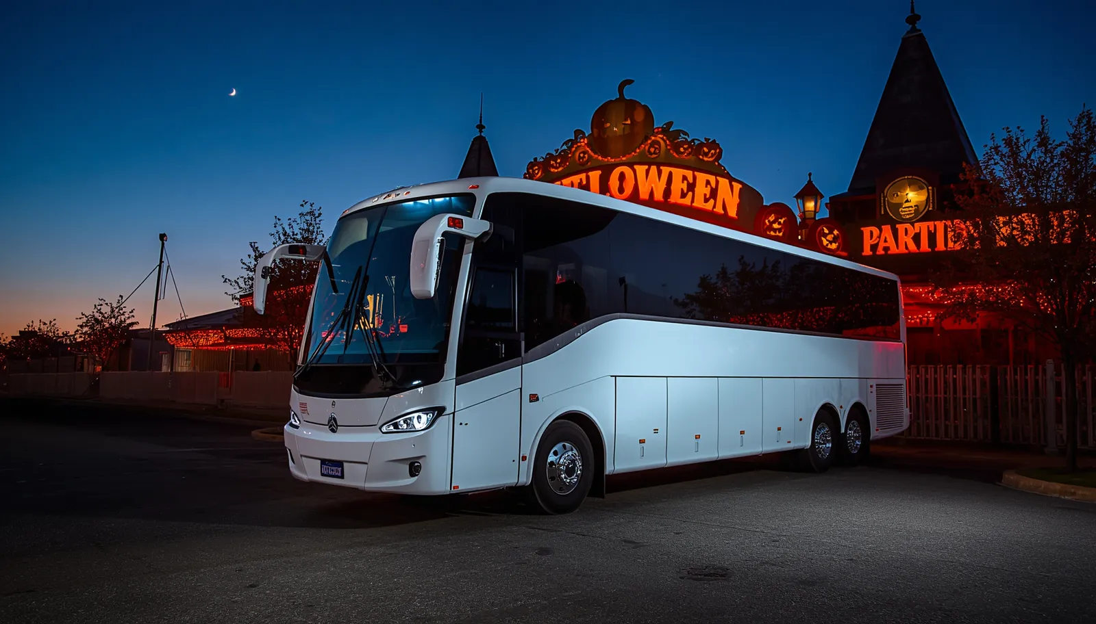 Private car service transporting a group from Baltimore to Valley of Fear haunted hayride in Feasterville Pennsylvania 2026