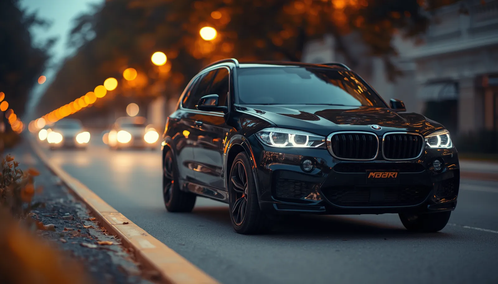 Black SUV luxury vehicle for concert transportation service in Washington DC