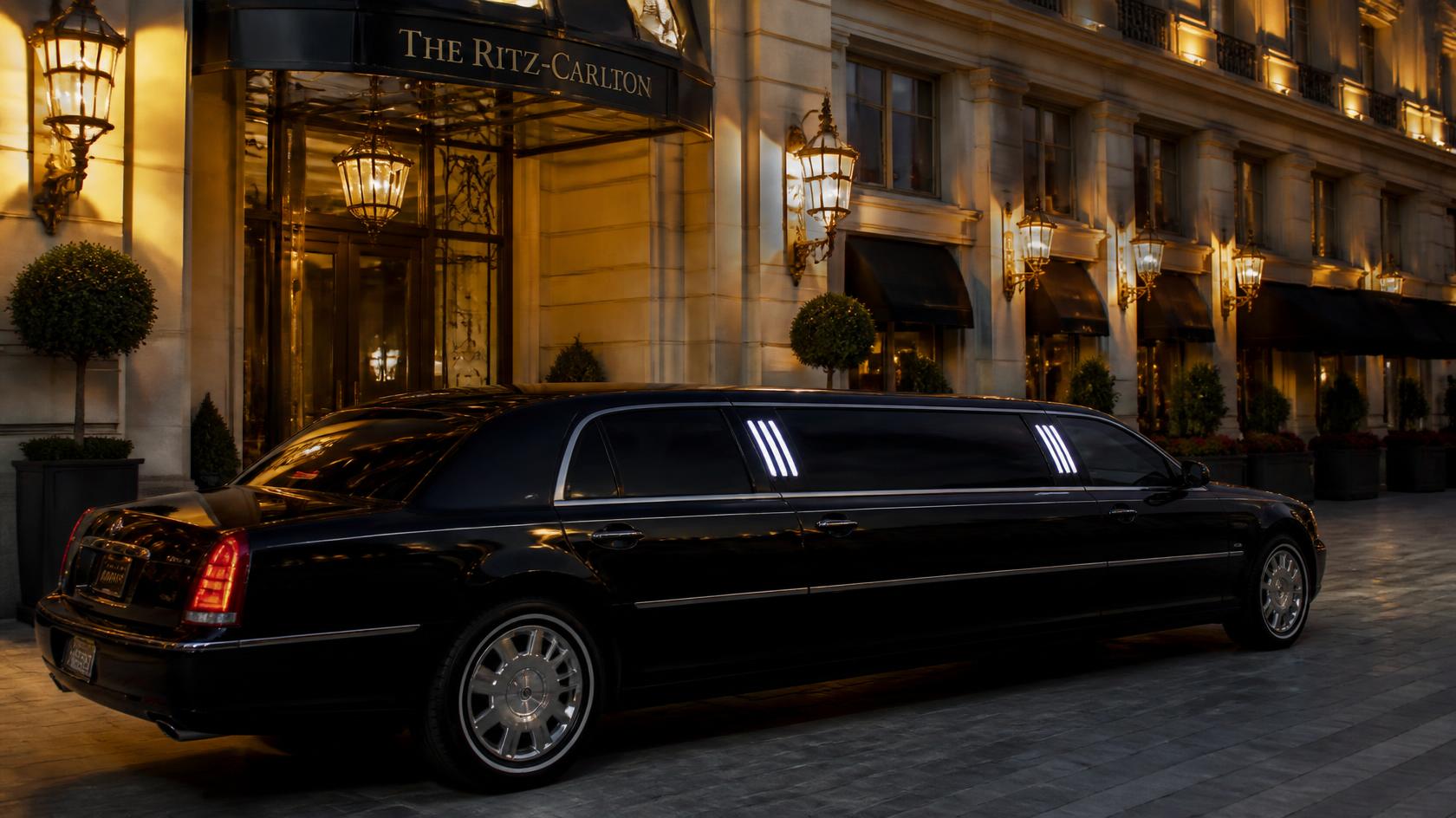 Bayside Limousines luxury vehicle ready for a Washington DC sightseeing tour