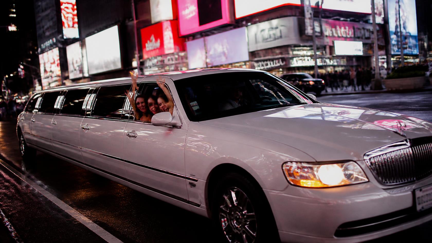 Bayside Limousines private car dropping a group near downtown DC for Panda Fest 2026