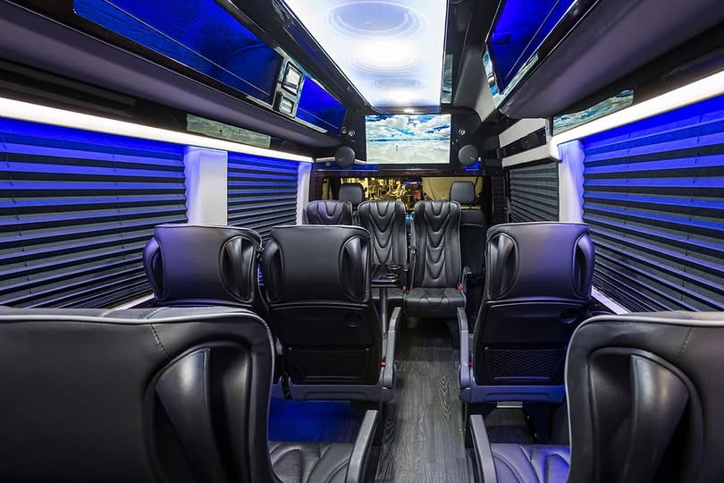 Wedding guest shuttle at Running Hare Vineyard in Prince Frederick, Maryland